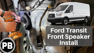 2013  2020 Ford Transit Front Door Speaker Install [upl. by Maureene386]