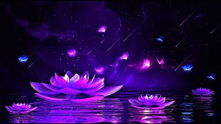 Peaceful Night 💜 Soothing Deep Sleep Music ★ Calming Meditation Healing 528Hz [upl. by Ariahs]