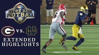 Georgia vs Notre Dame EXTENDED HIGHLIGHTS  NCAA Football  NBC Sports [upl. by Garcon]