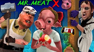 MR MEAT trapped PIGGY FGTeeVs Double Secret Ending Scientist Update [upl. by Phelps]