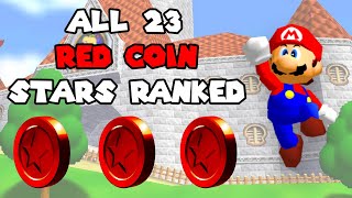 Ranking All 23 Red Coin Stars In Super Mario 64 [upl. by Abocaj]