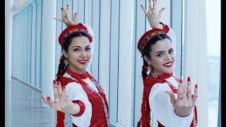 Traditional TajikPamiri Dance Gul Ba Ruit  Nilofar and Amyna [upl. by Ellerrad]