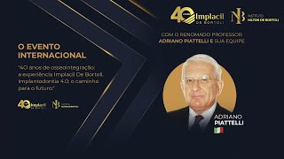 Evento Internacional  Dr Adriano Piattelli [upl. by Christenson]