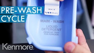 Kenmore Front Load Washer Dispenser How to Use PreWash Cycle [upl. by Ciaphus]