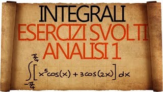 Integrali  Esercizi Svolti Analisi 1 [upl. by Killigrew]