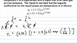 Fugacity Coefficients in VLE [upl. by Jinny]