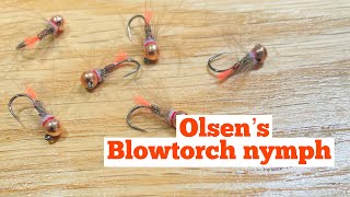 Olsen’s Improved Blowtorch nymph fly tying tutorial [upl. by Lewellen]