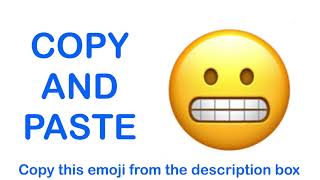 Grimacing face EMOJI  APPLE   COPY and PASTE EMOJIS 😬 [upl. by Niwre]