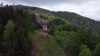 Funivia del Mottarone il video dal drone mostra la distanza percorsa dalla cabina [upl. by Bess264]