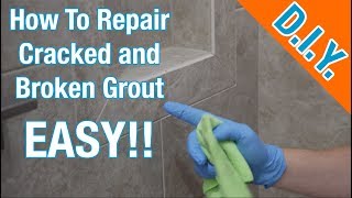 How to Repair Cracked and Worn Grout Shower [upl. by Rednaeel]