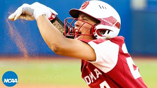 Big 6th inning keeps Oklahoma softballs WCWS hopes alive  Full rally [upl. by Wilterdink75]