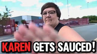 INSANE KAREN GETS SAUCED FOR ASSAULTING AUDITOR [upl. by Macmillan]