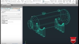 CADWORX EQUIPMENT tutorial  Horizontal Vessel [upl. by Uni204]