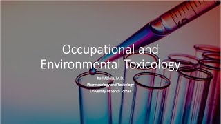 Introduction to Toxicology Occupational and Environmental [upl. by Xaviera550]