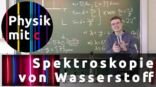 Spektrum von Wasserstoff [upl. by Ybsorc]