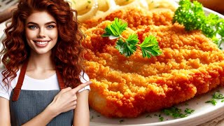 AUTHENTIC Wiener Schnitzel Recipe HOW to Make Schnitzel [upl. by Sikleb636]