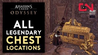 Assassins Creed Odyssey  All 17 Legendary Chest Locations [upl. by Yerocaj]