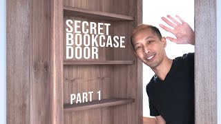 DIY Secret Bookcase Door  Part 1 [upl. by Sonitnatsnok63]