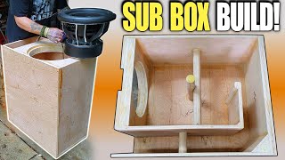 Building a Ported Subwoofer Box for DEEP BASS How To Design amp Build LOW TUNED Slot Port Enclosure [upl. by Inavoj636]