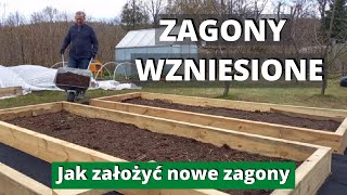 Zagony wzniesione no dig w jeden dzień Jak założyć i czym wypełnić Grządki podwyższane No dig [upl. by Erdne]