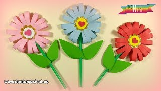 Cómo hacer FLORES DE PAPEL en 5 minutos 🌸🌼🌺 RECICLAJE [upl. by Sherard]