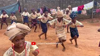 Nigerian Yoruba Cultural Bata Dance Performance by Dream Catchers Academy Girls Happy African Kids [upl. by Josephina]