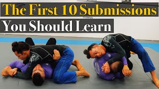 The First 10 Bjj Submissions You Should Learn [upl. by Retsub984]