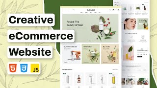 How to Build Creative eCommerce Website Using HTML CSS JavaScript [upl. by Alegnaed]