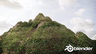 Create a Realistic Forest Landscape In 10 Minutes Blender 28 Tutorial [upl. by Imtiaz]