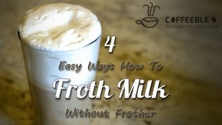 How To Froth Milk At Home Without Frother [upl. by Aillimac]