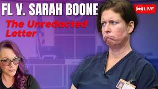 FL v Sarah Boone  She wants the last word Her letter to the court [upl. by Ainoloppa]