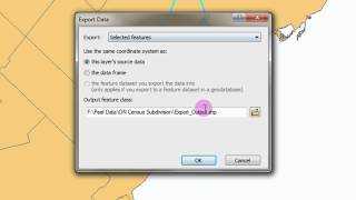 How to Export to a New Data Layer in ArcMap 10 [upl. by Weirick]