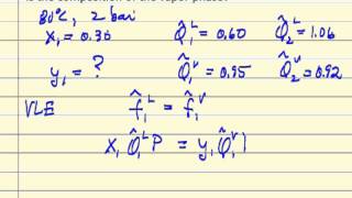 VLE using Fugacity Coefficients Review [upl. by Dranyam]