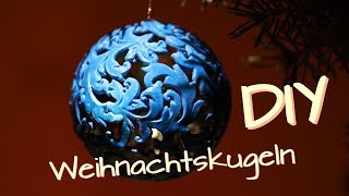 Weihnachtsdeko selber machen  Weihnachtskugeln  how to make christmas balls  christmas ornaments [upl. by Acisse]