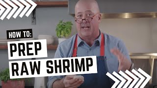 Andrew Zimmern Cooks How to Prep Raw Shrimp [upl. by Eelime]