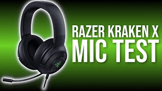 Razer Kraken X USB Ultralight Gaming Headset Mic Test 2020 [upl. by Melvena356]