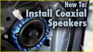 How To Install Coaxial Car Speakers  Aftermarket Speakers in a Scion tC  Car Audio 101 [upl. by Eugeniusz973]