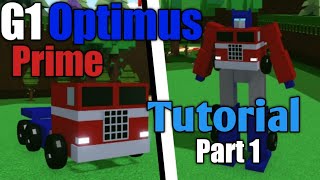 G1 Optimus Prime Basic Version Tutorial Part 1  Build a Boat For Treasure [upl. by Nere]