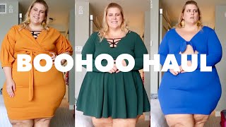 Boohoo Plus Size Hauliday Haul [upl. by Arateehc]