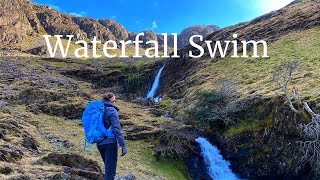 Waterfall Swim Adventure in the Lake District  Wild Swimming  Cold Water [upl. by Nnyl]