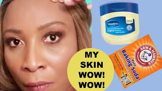 BAKING SODA AND VASELINE CAN TRANSFORM YOUR SKIN FROM DULL TO SPOTLESS GLOWING SKIN USE IT LIKE THIS [upl. by Irehj]