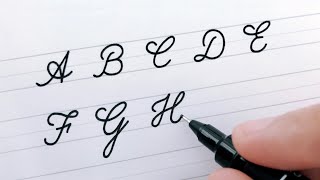 Cursive Writing  Letters A to Z  For Beginners  Worksheets to Improve Handwriting [upl. by Maghutte]