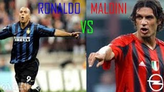 Ronaldo  Fenomeno VS Paolo Maldini ★ The Milan Battle ★ HD [upl. by Sulamith]