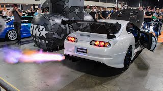 950HP FLAME THROWER Toyota Supra w Extreme BANGS [upl. by Briny]