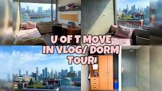 UNIVERSITY OF TORONTO NEW COLLEGE MOVE IN VLOGDORM TOUR [upl. by Soisatsana637]