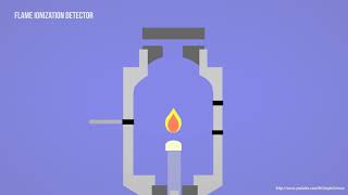 GC  Gas Chromatography  FID  Flame Ionization Detector Animation [upl. by Alyt]