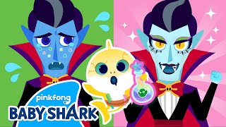 Baby Sharks Halloween Salon Monster Makeover  Baby Shark Halloween Play  Baby Shark Official [upl. by Anitaf]