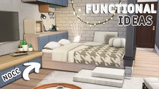 🤍Beautiful Interior Ideas • Functional👍  NoCC or Mods  Building Tutorial  The Sims 4 [upl. by Ambrosio]