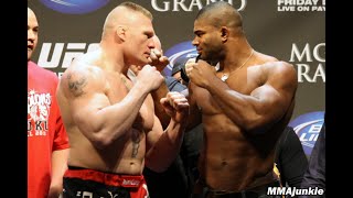 Brock THE BEAST Lesnar vs Alistair THE DEMOLITION MAN Overeem UFC 141 31 December 2011 [upl. by Nahtanha511]