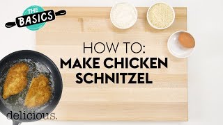 Fast amp Easy Chicken Schnitzel Recipe  delicious Australia [upl. by Aicsile]